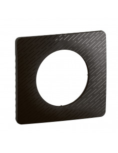 Plaque de finition Céliane 1 poste Noir Météore LEGRAND CP0701