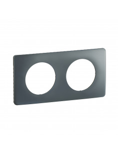 Plaque Céliane 2 postes Bleu Orage emballage GD LEGRAND CP0922