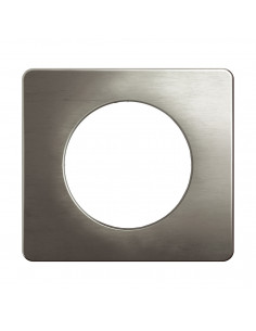 Plaque Céliane 1 poste Acier Satiné emballage GD LEGRAND CP1821 2
