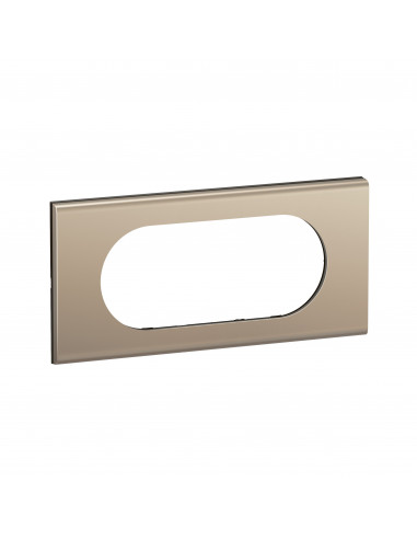 Plaque de finition Céliane 4 à 5 modules Nickel Satiné LEGRAND CP2108