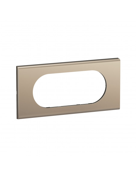 Plaque de finition Céliane 4 à 5 modules Nickel Satiné LEGRAND CP2108
