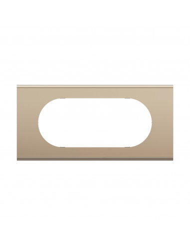 Plaque de finition Céliane 4 à 5 modules Nickel Satiné LEGRAND CP2108
