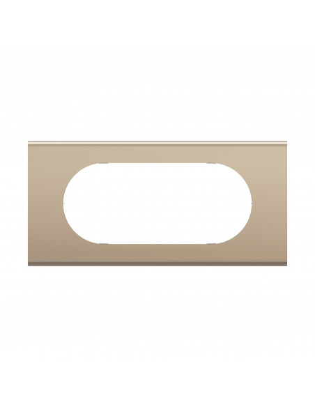 Plaque de finition Céliane 4 à 5 modules Nickel Satiné LEGRAND CP2108
