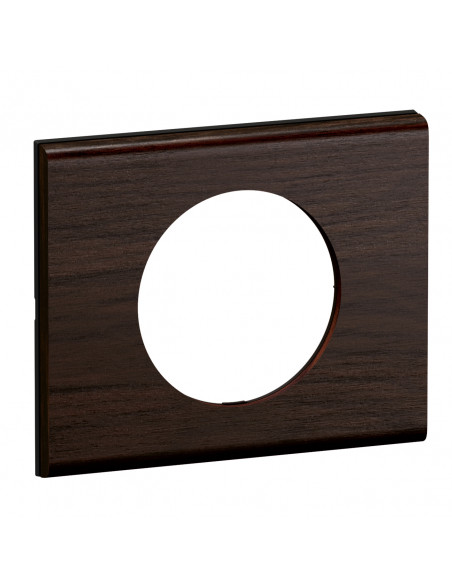 Plaque de finition Céliane 1 poste Frêne Wengué LEGRAND CP2501
