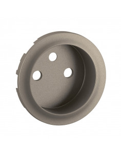 Enjoliveur prise 2P+T à puit bornes à vis Céliane Titanium LEGRAND CT0116