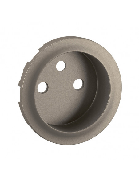 Enjoliveur prise 2P+T à puit bornes à vis Céliane Titanium LEGRAND CT0116