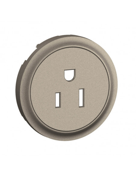 Enjoliveur prise 2P+T Standard Américain Céliane Titanium LEGRAND CT0131