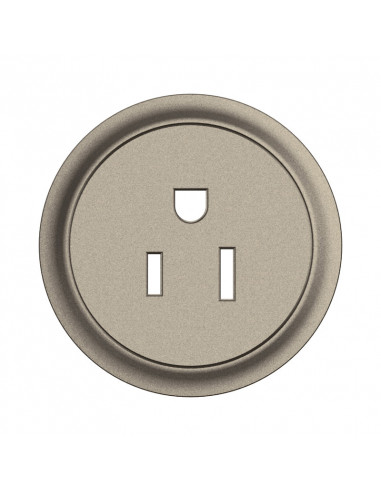 Enjoliveur prise 2P+T Standard Américain Céliane Titanium LEGRAND CT0131