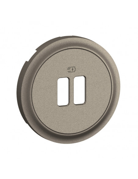 Enjoliveur prise USB simple ou double Céliane Titanium LEGRAND CT0154