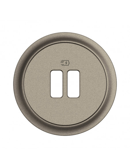 Enjoliveur prise USB simple ou double Céliane Titanium LEGRAND CT0154