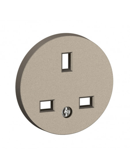 Enjoliveur prise 2P+T Céliane Standard Britannique Titanium LEGRAND CT0160