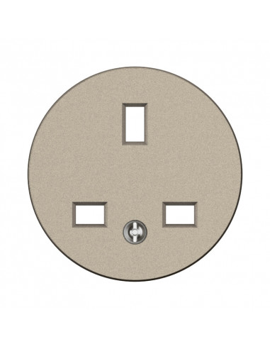Enjoliveur prise 2P+T Céliane Standard Britannique Titanium LEGRAND CT0160