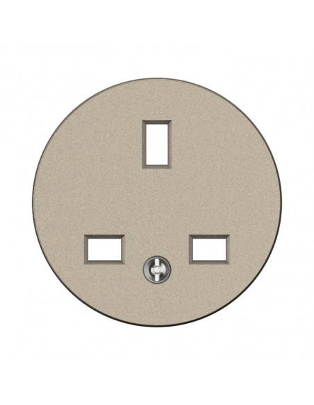 Enjoliveur prise 2P+T Céliane Standard Britannique Titanium LEGRAND CT0160