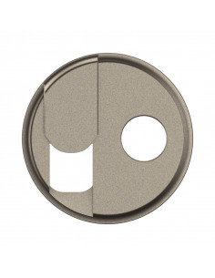 Enjoliveur prise TV + prise RJ45 Céliane Titanium LEGRAND CT0342 2