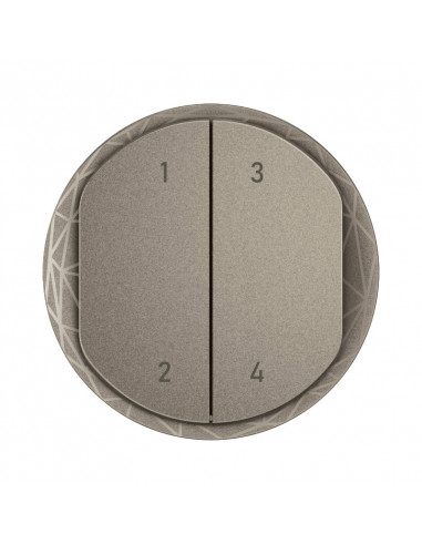 Enjoliveur commande 4 scénarios sans fils Céliane with Netatmo Titanium LEGRAND CT1424