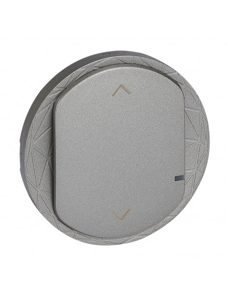 Enjoliveur interrupteur/commande volet roulants Céliane with Netatmo Titanium LEGRAND CT1431