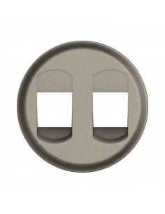 Enjoliveur pour prise Haut-Parleur double à poussette Céliane Titanium LEGRAND CT2311 2