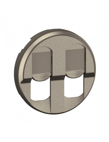 Enjoliveur prise double RJ45 Céliane Titanium LEGRAND CT2346