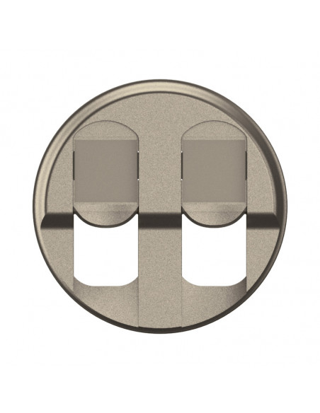 Enjoliveur prise double RJ45 Céliane Titanium LEGRAND CT2346