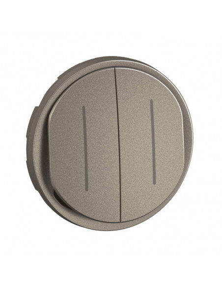 Enjoliveur double inter ou va-et-vient témoin Céliane Blanc Antimicrobien LEGRAND CT3027