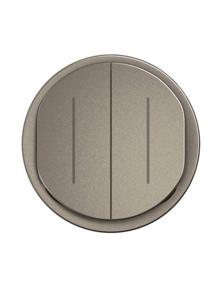 Enjoliveur double inter ou va-et-vient témoin Céliane Blanc Antimicrobien LEGRAND CT3027