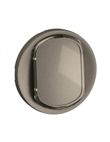 Enjoliveur inter ou va-et-vient avec porte-étiquette Céliane Titanium LEGRAND CT5001