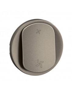 Enjoliveur commande VMC Céliane 2 vitesses Titanium LEGRAND CT6001
