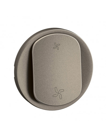 Enjoliveur commande VMC Céliane 2 vitesses Titanium LEGRAND CT6001