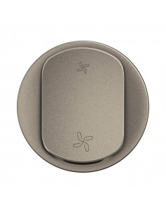 Enjoliveur commande VMC Céliane 2 vitesses Titanium LEGRAND CT6001 2
