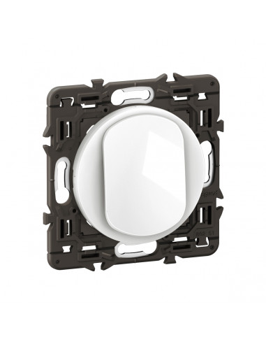 Interrupteur ou-va-et-vient Céliane 10AX enjoliveur Blanc et support LEGRAND CX0001