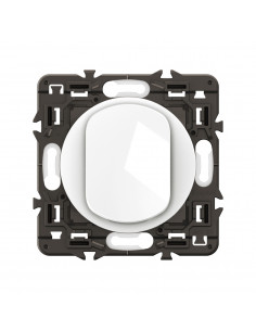 Interrupteur ou-va-et-vient Céliane 10AX enjoliveur Blanc et support LEGRAND CX0001 2