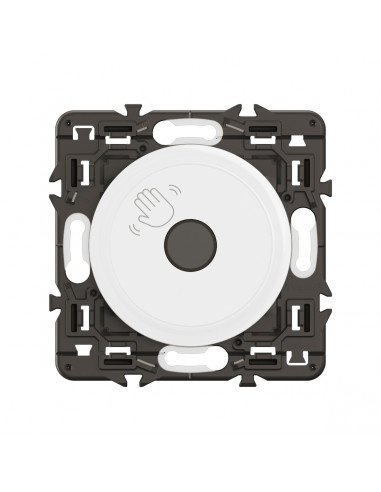 Commande sans contact 200W LED Céliane enjoliveur Blanc Antimicrobien et support LEGRAND CX0003