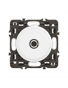 Prise TV simple mâle Céliane enjoliveur Blanc et support LEGRAND CX0382 2