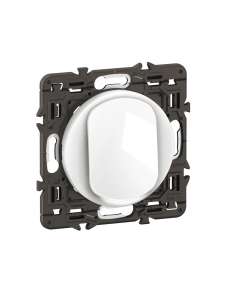 Interrupteur lumineux Céliane 10AX enjoliveur Blanc, support et voyant LEGRAND CX1001