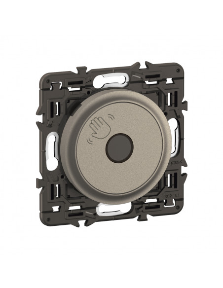 Commande sans contact 200W LED Céliane enjoliveur Titanium et support LEGRAND CY0003
