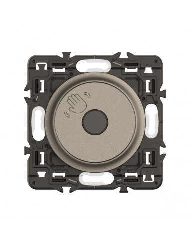 Commande sans contact 200W LED Céliane enjoliveur Titanium et support LEGRAND CY0003