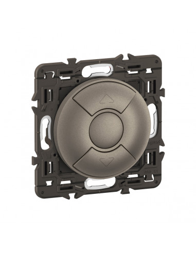 Interrupteur volets roulants Céliane enjo Titanium et support LEGRAND CY0043