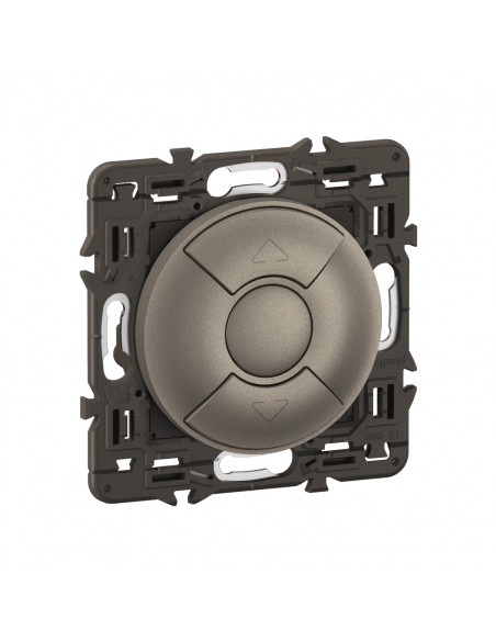 Interrupteur volets roulants Céliane enjo Titanium et support LEGRAND CY0043