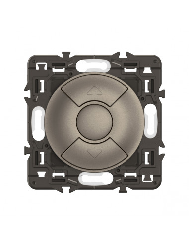 Interrupteur volets roulants Céliane enjo Titanium et support LEGRAND CY0043