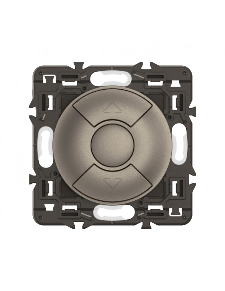 Interrupteur volets roulants Céliane enjo Titanium et support LEGRAND CY0043