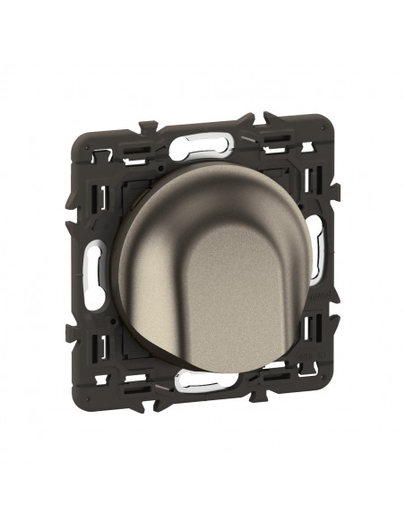 Sortie de câble Céliane enjoliveur Titanium et support LEGRAND CY0181
