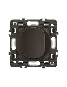 Interrupteur ou-va-et-vient Céliane 10AX enjoliveur Noir et support LEGRAND CZ0001 2