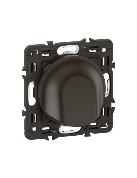 Sortie de câble Céliane enjoliveur Noir et support LEGRAND CZ0181