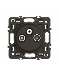 Prise TV R-SAT DAB+ Céliane enjoliveur Noir et support LEGRAND CZ0388 2