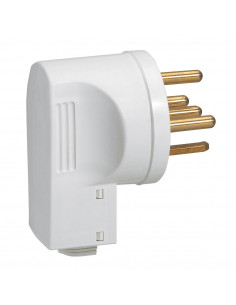 Fiche 3P+N+T 32A à sortie latérale par embout avec serre-câbles LEGRAND 055807