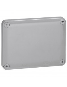 Boîte de dérivation rectangulaire Plexo dimensions 155x110x74mm finition RAL7037 et RAL3000 LEGRAND 092045 2