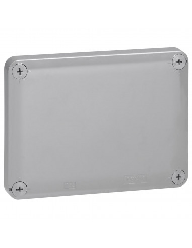Boîte de dérivation rectangulaire Plexo dimensions 155x110x74mm finition RAL7037 et RAL3000 LEGRAND 092045