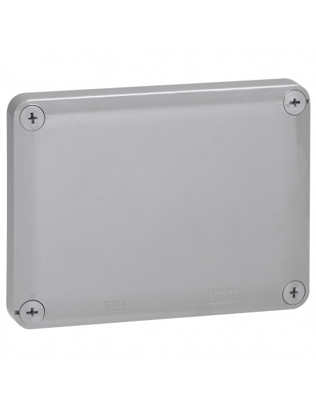 Boîte de dérivation rectangulaire Plexo dimensions 155x110x74mm finition RAL7037 et RAL3000 LEGRAND 092045