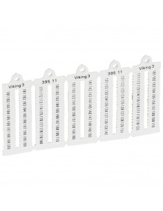 100 repères à lecture horizontale pour bloc de jonction viking 3 pas 5mm avec chiffres 101 à 200 LEGRAND 039511 2