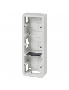 Cadre saillie profondeur 40mm Mosaic pour 3x2 modules vertical et support référence 080253 LEGRAND 080283